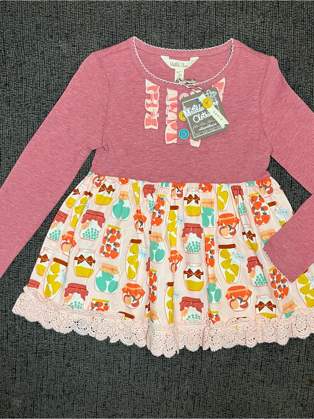 NWT Matilda Jane "Wonderment Oh Sugar" Tunic Dress 4T Pink Jam Jar